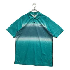 中古 メンズ ナイキ NIKE 半袖ポロシャツ XL 緑系 グリーン グラデーション