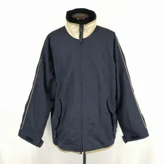 SNOWMAN/スノーマン★防水/中綿入りナイロンブルゾン/ジャケット【メンズL/紺×ベージュ】◆BF857