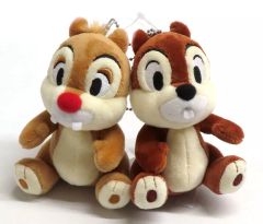 [중고] 봉제 인형 칩 & 데일 (기본) 봉제 인형 배지 세트 [디즈니] 도쿄 디즈니 리조트 한정