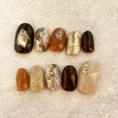 【現品】ブラウンネイルチップ