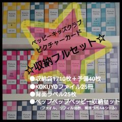 在庫整理 セール価格 ペッピーキッズ ピクチャーカード 収納袋 背表紙＆リフィル ペッピーキッズ ピクチャーカード 背表紙｜Yahoo!フリマ（旧