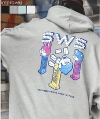 ★人気★韓国ファッション★SIDEWAYSTANCE キャンディトイ 裏毛 プルパーカー 送料無料 70176