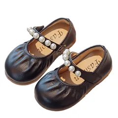 [ReiLuana] キッズ フォーマル シューズ 女の子 靴 発表会 卒園 入学 ガールズドレス 子供 人気 可愛い お洒落 フォーマルシューズ ドレス ピアノ 結婚式 楽ちん 歩きやすい インソール 簡単 脱ぎ 履き 柔ら [ブラック] [19.5 cm]