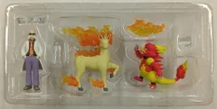 ポケモンスケールワールド カツラ&ギャロップ&ブーバー フィギュア セット ポケモンスケールワールド カントー地方 カツラ＆ギャロップ