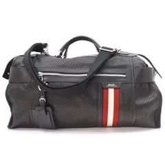 IT9S0F772KHC BALLY バリー 2WAYボストンバッグ ショルダーバッグ トラベル 旅行 パンチング レザー OSAKHA-LG.OEP ストラップ ブラック 黒