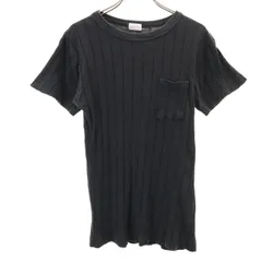 BUTCHER PRODUCTS ブッチャープロダクツ 半袖 リブ Tシャツ 40 ブラック メンズ 古着