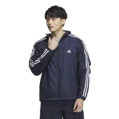 adidas(アディダス) M ESS+ 3ST ウーブンジャケット レジェンドインク L [ネイビー/ホワイト] [L]