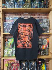 【US古着】METALLICA Bandage Skull T-shirt | メタリカ ヘヴィメタル 包帯 スカル グラフィック プリント 半袖 バンT ブラック L
