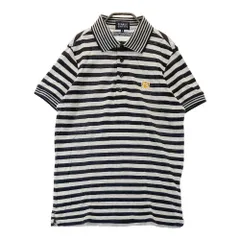 サイズ：4 PEARLY GATES パーリーゲイツ  半袖ポロシャツ ボーダー柄 グレー系 [240101497085] ゴルフウェア メンズ ストスト