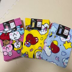 BT21 フェイスタオル　3枚セット　アベイル