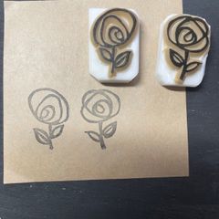 シルエットハリネズミのthank you 消しゴムはんこ - メルカリ