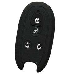 新品 【IKT】スズキ車用 スマートキー用シリコンカバー 4ボタン ブラック/スペーシア/パレット/ソリオ/ルークス/など 専用設計でピッタリサイズ！傷防止に最適！さらさらシリコンで手触り快適！鈴木車用 SUZUKI車用（SZ-006BK）