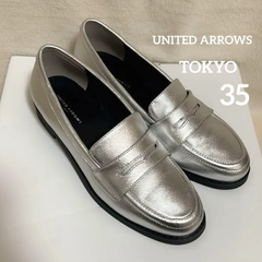 未使用品 UNITEDARROWSTOKYO レインレザー ローファー 本革