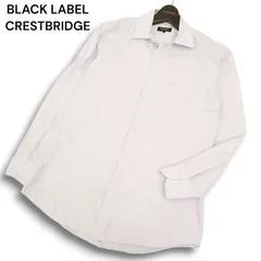 BLACK LABEL CRESTBRIDGE ブラックレーベル クレストブリッジ 通年 ロゴ刺繍★ 長袖 シャツ Sz.M メンズ