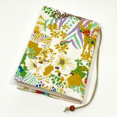 布ブックカバー アニマル柄 文庫本サイズ しおり付き ハンドメイド B051