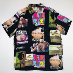 良品★WACKO MARIA×SUBLIME・ワコマリア×サブライム コラボ メンズ アルバムジャケット 写真コラージュデザイン アロハシャツ 2020SS（S）