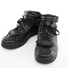 【物流センター】 中古 NIKE | ナイキ スニーカー COMME des GARCONS × NIKE AIR FORCE 1 MID DC3601-001 ブラック 28.5cm 【126】