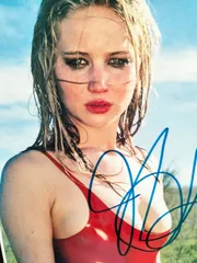 ジェニファー・ローレンス直筆サイン入り超大型写真…Jennifer Lawrence