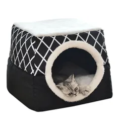 ペットハウス キャットハウス キャットベッド ドッグハウス ドッグベッド ペット用品 小型犬 猫 テディ 宇宙船 密閉式 四季対応のサムネイル