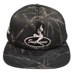 SUPREME シュプリーム 25AW Pinup Mesh Back 5-Panel ピンナップ メッシュ キャップ ブラック カモ 正規品 / 52411