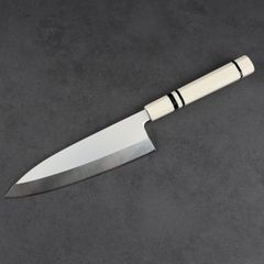 左利き出刃包丁 7寸（刃渡り210mm）普通表面仕上げ 本刃付け 八角柄（購入時選択可能）