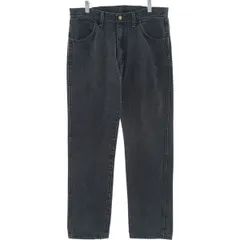 古着 ラスラー RUSTLER ブラックデニム ストレートデニムパンツ メンズw33相当/eaa418205