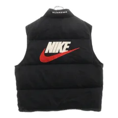 SUPREME (シュプリーム) ×NIKE 24SS Denim Puffer Vest ×ナイキ デニム パファー ベスト ジャケット ブラック FQ0323-010のサムネイル