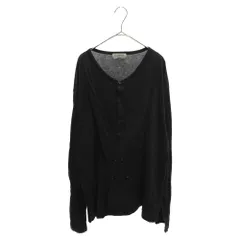 Yohji Yamamoto POUR HOMME (ヨウジヤマモト プールオム) ハイゲージ レイヤードデザイン カーディガン ブラック HP-T01-079のサムネイル