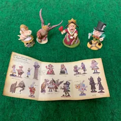 不思議の国のアリス　フィギュアセット　ミニチュア　海洋堂　大量　イースターエッグ 海洋堂アリス フィギュア33＋3、本付き | Mercari メルカリ