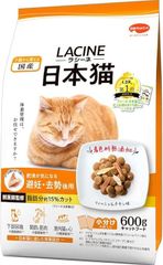 ラシーネ 日本猫 キャットフード 肥満が気になる避妊・去勢後用 フィッシュ&チキン味 600g 【国産】 【獣医師監修】 【小分包装】