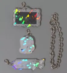 【中古】キーホルダー フロイド・リーチ チェーン付きホログラムアクリルチャーム 「ディズニー ツイステッドワンダーランド」 フロイドの誕生日記念グッズ