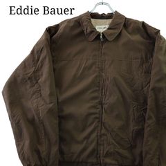 【90s】Eddie Bauer エディーバウアー ブルゾンジャケット 白タグ ブラウン 古着 アメカジ
