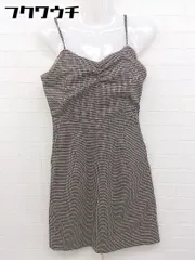 ◇ one after another NICE CLAUP ナイスクラップ キャミソール ミニ ワンピース サイズF ベージュ系 レディース 【中古】 【1105180003885】