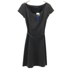 RALPH LAUREN ラルフローレン 未使用 ウールブレンド フレンチスリーブ ワンピース 11 グレー タグ付き レディース 古着