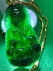 極美】黄水晶球 8cm 内部レーザー彫刻「龍戯珠」 回転台座付きNo