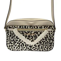 【中古・美品】 MICHAEL KORS マイケルコース ジェットセット アイテム ハラコ×レザー レオパード ショルダーバッグ
