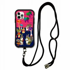 [iPhone15] iPhoneSE 第3世代 / 第2世代 スマホショルダー付 i-coronケース iPhone15 iPhone14 iPhone13 12 11 スマホケース カバー 肩掛け 斜め掛け アニマル柄 ワインリス キノコ パーティー