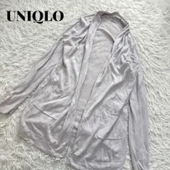 UNIQLO ユニクロ リネンブレンドカーディガン オープンフロント 前開き 麻64% 羽織り オールシーズン 普段使い 会社員 事務  洗える M