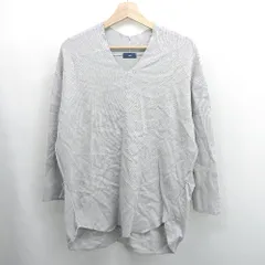 ◇ ⊇ SHIPS シップス カジュアル系Ｖネック 長袖 ロングスリーブ ニット サイズ記載なし グレー系 レディース E  【1507080001556】