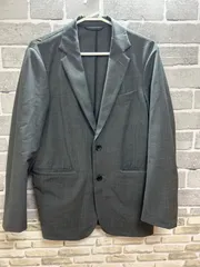 【F9-29】◇ DESCENTE テーラードジャケット　サイズS グレー　メンズ