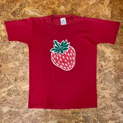 ’80s USA製 JERZEES プリントTシャツ キッズL レッド 半袖 80年代 ジャージーズ US古着 USA アメリカ ヴィンテージ ビンテージ VINTAGE ユーズド USED 古着 MADE IN USAのサムネイル