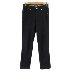 ミスエドウィン Miss EDWINMR903 パンツ ストレート ストレッチ M 黒 ブラック