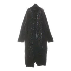 Yohji Yamamoto POUR HOMME (ヨウジヤマモト プールオム) 19AW LOOK21 マキシ丈ファイヤーマンニットコート ブラック/レッド HC-K78-184のサムネイル