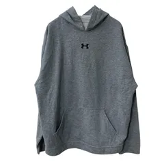 UNDER ARMOUR ロゴスウェット パーカー L～ グレー アンダーアーマー フーディー プルオーバー トップス 古着卸 アメリカ仕入 a708-5864