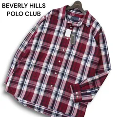 【新品 未使用】 BEVERLY HILLS POLO CLUB ビバリーヒルズポロクラブ 長袖 チェック ネル シャツ Sz.4L メンズ 大きいサイズ