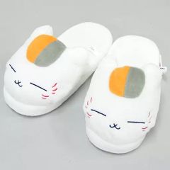 [중고] 룸 슈즈·실내 신기 냥코 선생님(눈닫기) 봉제인형 슬리퍼 [나츠메 친구장]