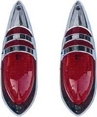 アキラトレーディング ナマズマーカー ナマズランプ サイドマーカー トラック カスタム レトロ 24v マーカーランプ 2個入(レッド)のサムネイル