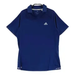 サイズ：L ADIDAS GOLF アディダスゴルフ HB3601 襟付 半袖Tシャツ  ネイビー系 [240101451789] ゴルフウェア レディース ストスト