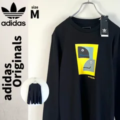 ☆レアコラボ adidas Originals ロンT 黒T トレフォイルロゴ
