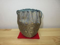 肩衝茶入 荒磯 西陣織 木箱入り - メルカリ